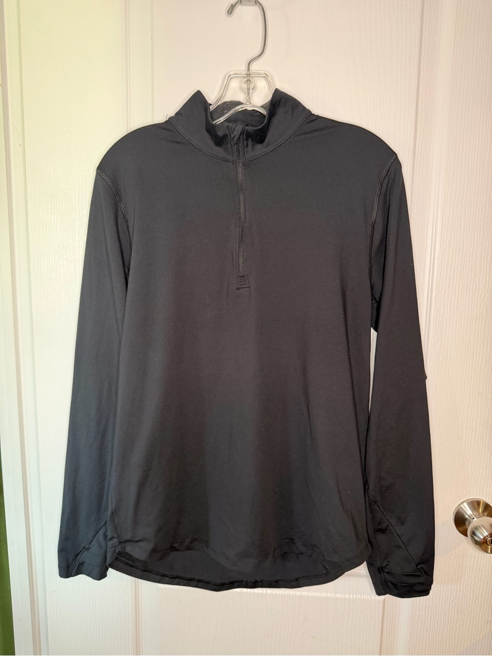 all in motion Men's Black Quarter-Zip Performance Pullover